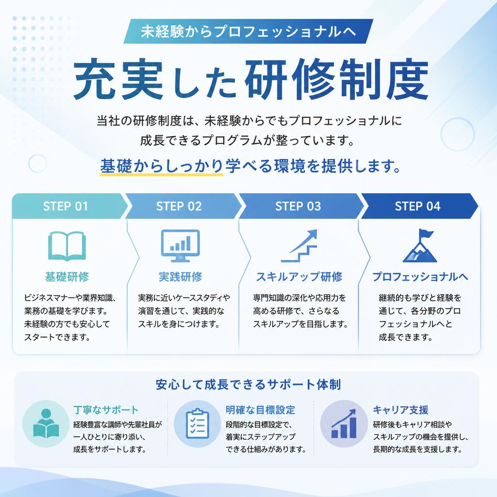 2. 充実の研修制度